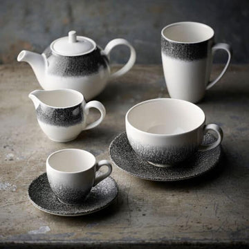 Raku Quartz Black Cappuccino Cup 22.7cl